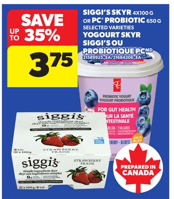 SIGGI'S SKYR 4X100 G or PC® PROBIOTIC 650 G