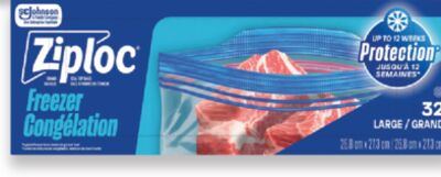 Ziploc freezer or sandwich bags