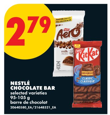 NESTLÉ CHOCOLATE BAR, 95-105 g