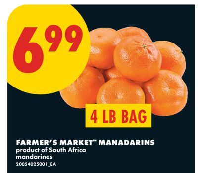 FARMER'S MARKET™ MANADARINS, 4 LB BAG