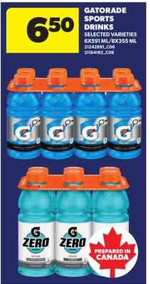 GATORADE SPORTS DRINKS, 6X591 ML/8X355 ML
