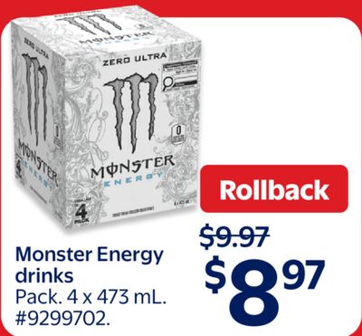 Monster Energy drinks